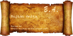 Bujtás Anita névjegykártya